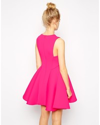 Asos Collection Premium Bonded Fit And Flare Dress