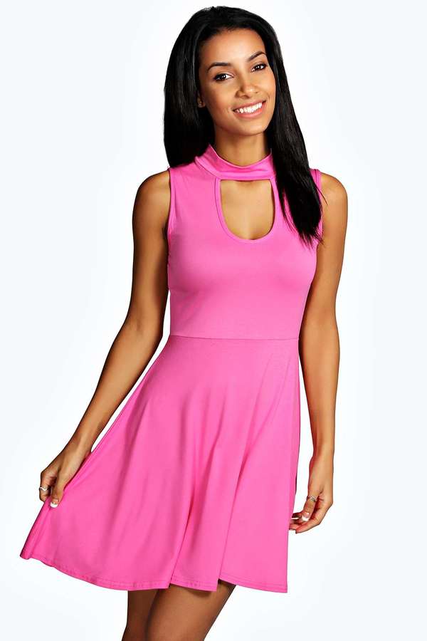 keyhole skater dress