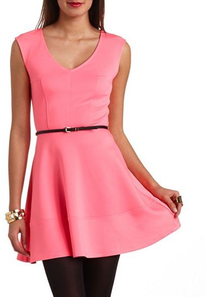 charlotte russe hot pink dress