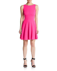 Saks Fifth Avenue RED Textured Fit And Flare Dress