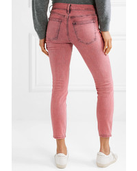 Current/Elliott The Stiletto Cropped Mid Rise Skinny Jeans