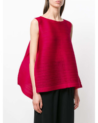 Pleats Please Issey Miyake Pleats Please By Issey Miyake Pleated Side Wing Sleeveless Top