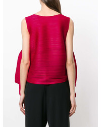 Pleats Please Issey Miyake Pleats Please By Issey Miyake Pleated Side Wing Sleeveless Top