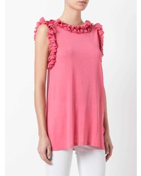 Ermanno Scervino Ruffled Neck And Sleeve Tank