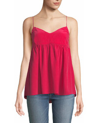 7 For All Mankind Silk Babydoll Camisole Top