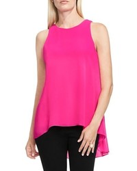 Vince Camuto Sleeveless Crepe Highlow Top