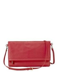 GiGi New York Carly Python Embossed Leather Convertible Clutch