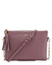 GiGi New York Personalized Hailey Embossed Python Leather Crossbody Bag