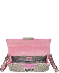 Ghibli Pink Python And Leather Crossbody Bag