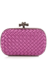 Hot Pink Snake Satin Clutch