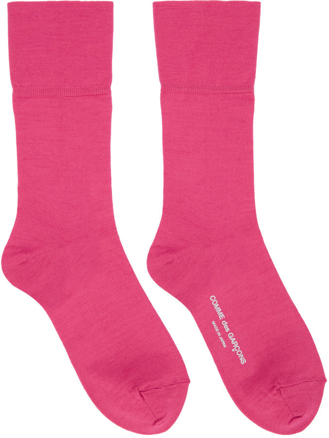 pink socks.