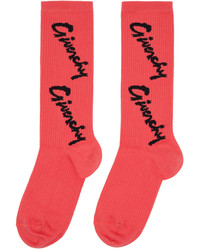 Givenchy Pink Jacquard Socks