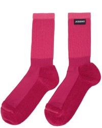 Jacquemus Pink La Montagne Les Chaussettes Lenvers Socks