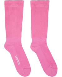 Rick Owens Pink Mid Calf Socks