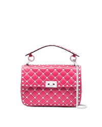 Valentino Pink Free Rockstud Spike Shoulder Bag