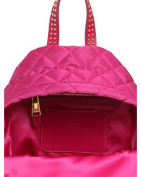 Moschino Medium Studded Quilted Nylon Backpack