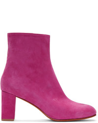 Maryam Nassir Zadeh Pink Suede Agnes Boots