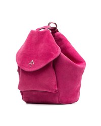 Manu Atelier Fuchsia Fernweh Mini Suede Backpack
