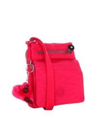 Hot Pink Suede Crossbody Bag