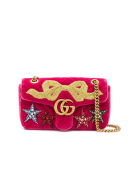 Gucci Gg Marmont Small Velvet Shoulder Bag