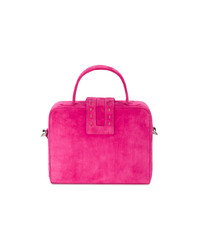 Mehry Mu Pink Fey Mini Suede Box Bag