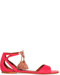 Malone Souliers Gladys Tassel Trimmed Suede Sandals