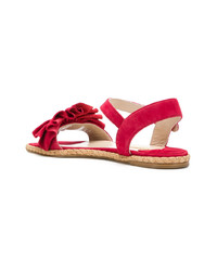 Paloma Barceló Ruffle Sandals