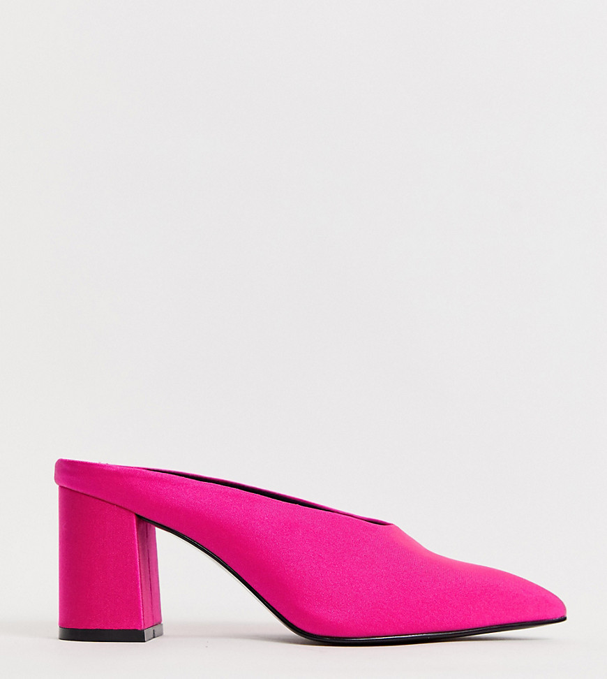 neon wide fit heels