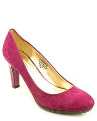 ANNE Klein Ak Clece Pink Suede Pumps Heels Shoes Newdisplay