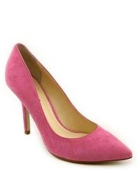 GUESS Mipolia Pink Suede Pumps Heels Shoes Newdisplay