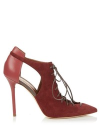 Malone Souliers Montana Suede And Leather Pumps