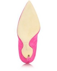 Brian Atwood Suede Point Toe Pumps