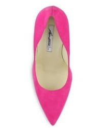 Brian Atwood Suede Point Toe Pumps