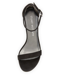 Stuart Weitzman Nearlynude Suede City Sandal