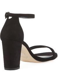 Stuart Weitzman Nearlynude Suede City Sandal