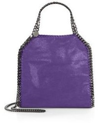 Stella McCartney Falabella Mini Baby Bella Metallic Faux Suede Tote