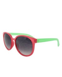 Apopo Int'l Pink Green Oval Fashion Sunglasses