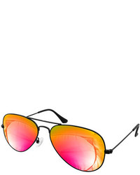 Aqs Unisex Oliver Mirrored Aviator Sunglasses