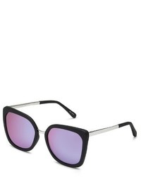 Quay Australia Capricorn Square Sunglasses Black Pink