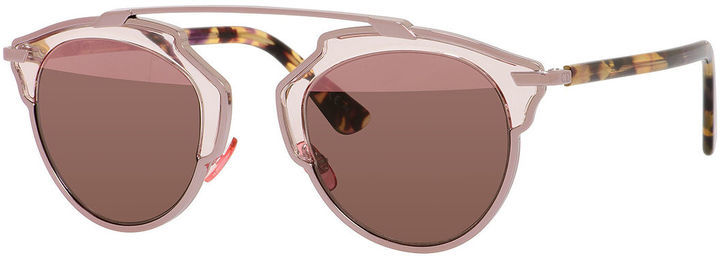 Christian Dior So Real L Sunglasses Reflective Prism Upper Pink Mirror Tort  Arms  Se7enline Radio