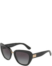 Dolce & Gabbana Gradient Squared Cat Eye Acetate Sunglasses
