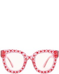 Gucci Heart Embellished Cat Eye Sunglasses