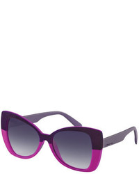 Italia Independent I Plastik Velvet Butterfly Sunglasses Pink