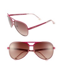 MICHAEL Michael Kors Michl Michl Kors 59mm Aviator Sunglasses Hot Pink One Size