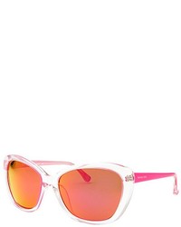 Michael Kors Michl By Michl Kors Sabrina Cat Eye Translucent Hot Pink Sunglasses