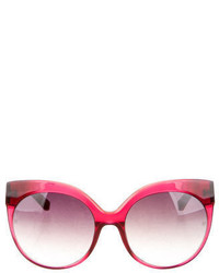 Linda Farrow Oversize Caged Sunglasses