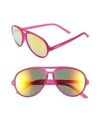 Steve Madden Aviator Sunglasses Frosted Pink One Size