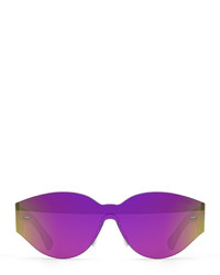 RetroSuperFuture Super By Tuttolente Drew Mama Iridescent Oval Sunglasses Pink