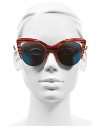 Vow London Mia 51mm Cat Eye Sunglasses Hot Pink Glitter