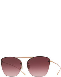 Oliver Peoples Ziane Rimless Photochromic Gradient Sunglasses